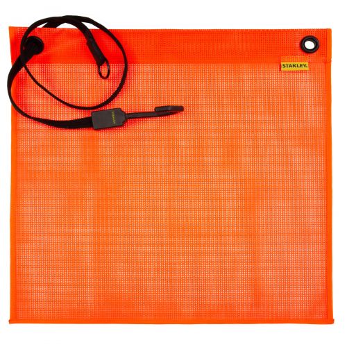 S1066 - 18 IN. x 18 IN. BUNGEE STRAP MESH SAFETY FLAG 