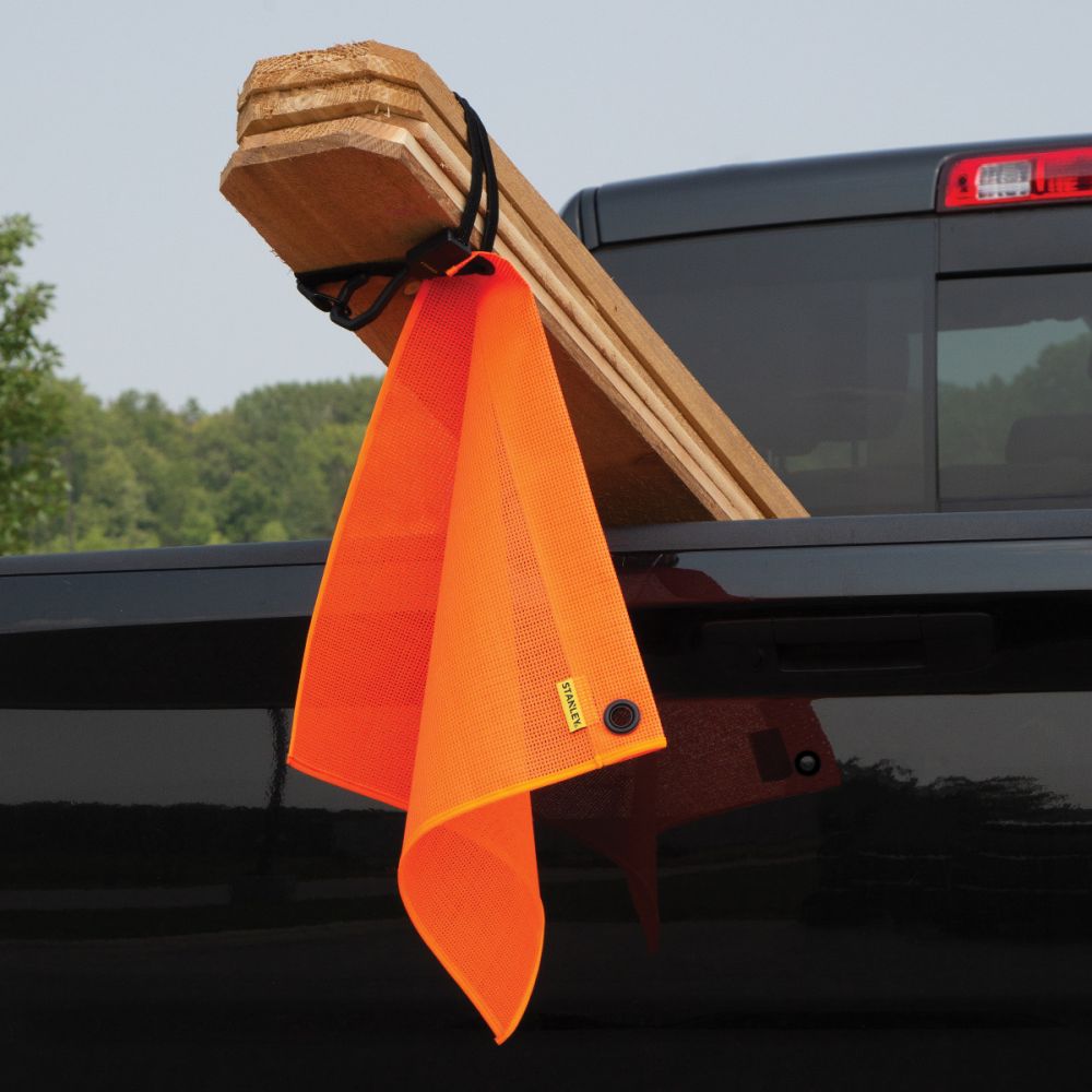 S1066 - 18 IN. x 18 IN. BUNGEE STRAP MESH SAFETY FLAG 