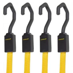 Flat Bungee Straps - 4 Pack
